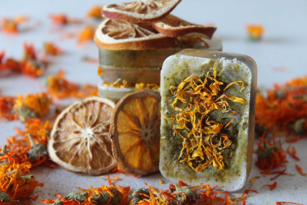 handmade-organic-calendula-orange-soap