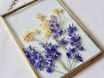 Yellow Beauty | Wall Art | Pressed Flower Frame