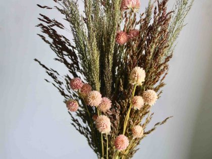 pink-and-wild-green-dried-flower-bunch