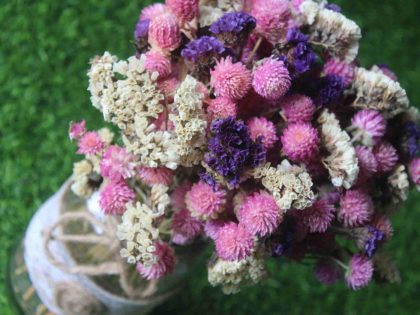 pretty-pink-dried-flower-bouquet