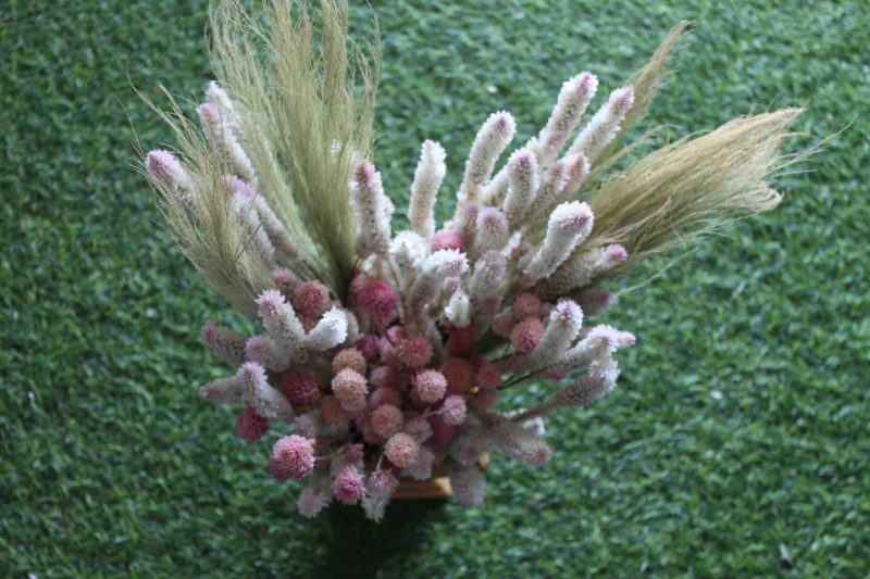 Pink _Heavy_ Punch _Dried_ Flowers_ Bunch