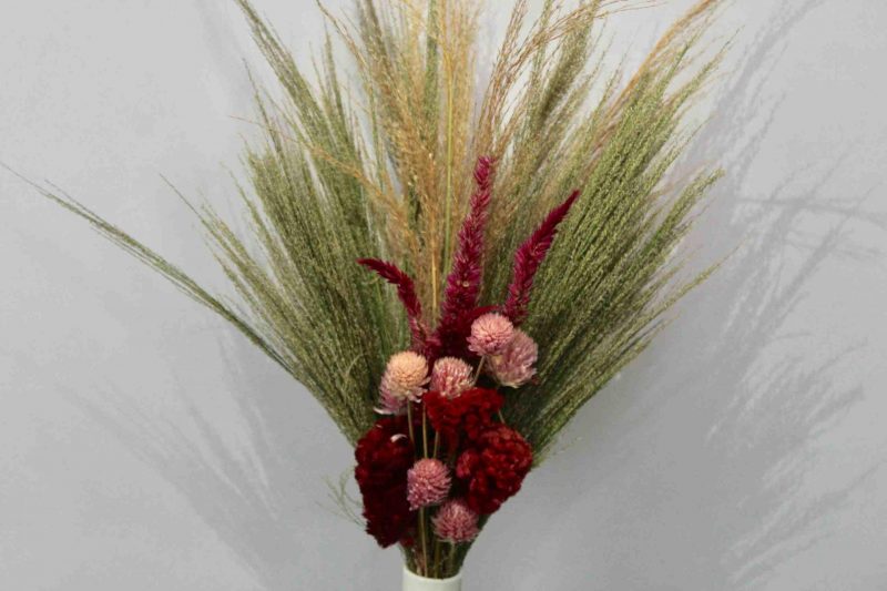 Vintage_ Style_ Pink _Dried_ Flowers_ Bouquet