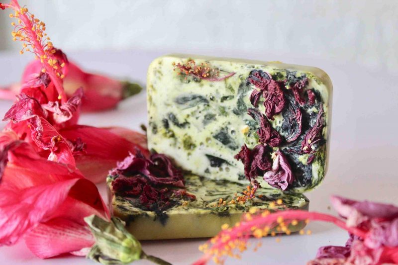 handmade-hibiscus-goat-milk-organic-soap