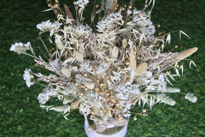 White_ Wheat_ Green _big_ flowers_ bunch