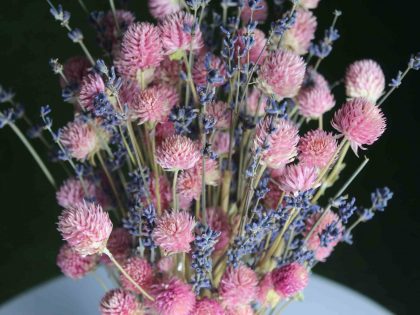 Dried_lavender_Pink_Flowers_Bouquet