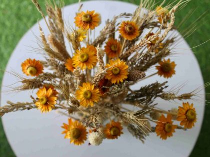 Dried_Orange_Wheat_Flowers_Bouquet