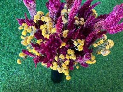 Yellow_Burgundy_Dried_Flowers_Bouquet