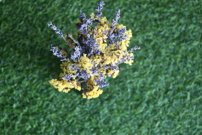 yellow-lavender-dried-flowers-bouquet