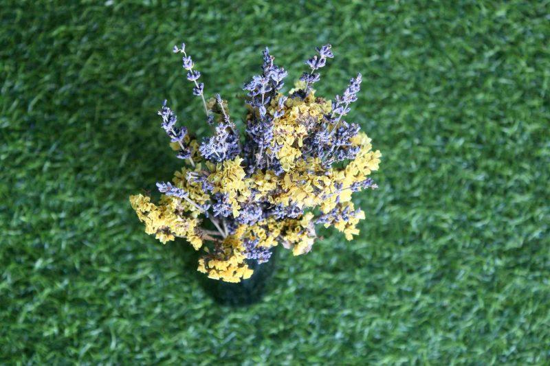 yellow-lavender-dried-flowers-bouquet