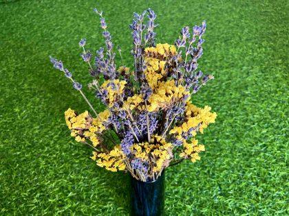 yellow-lavender-dried-flowers-bouquet