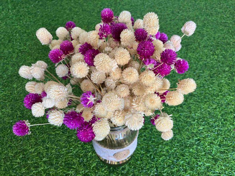 white-purple-dried-flowers-bouquet